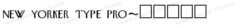 new yorker type pro字体转换
